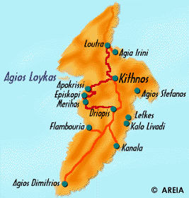 Map of Kithnos