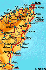 Map of Rhodes