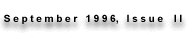 [ September 1996 Issue ]